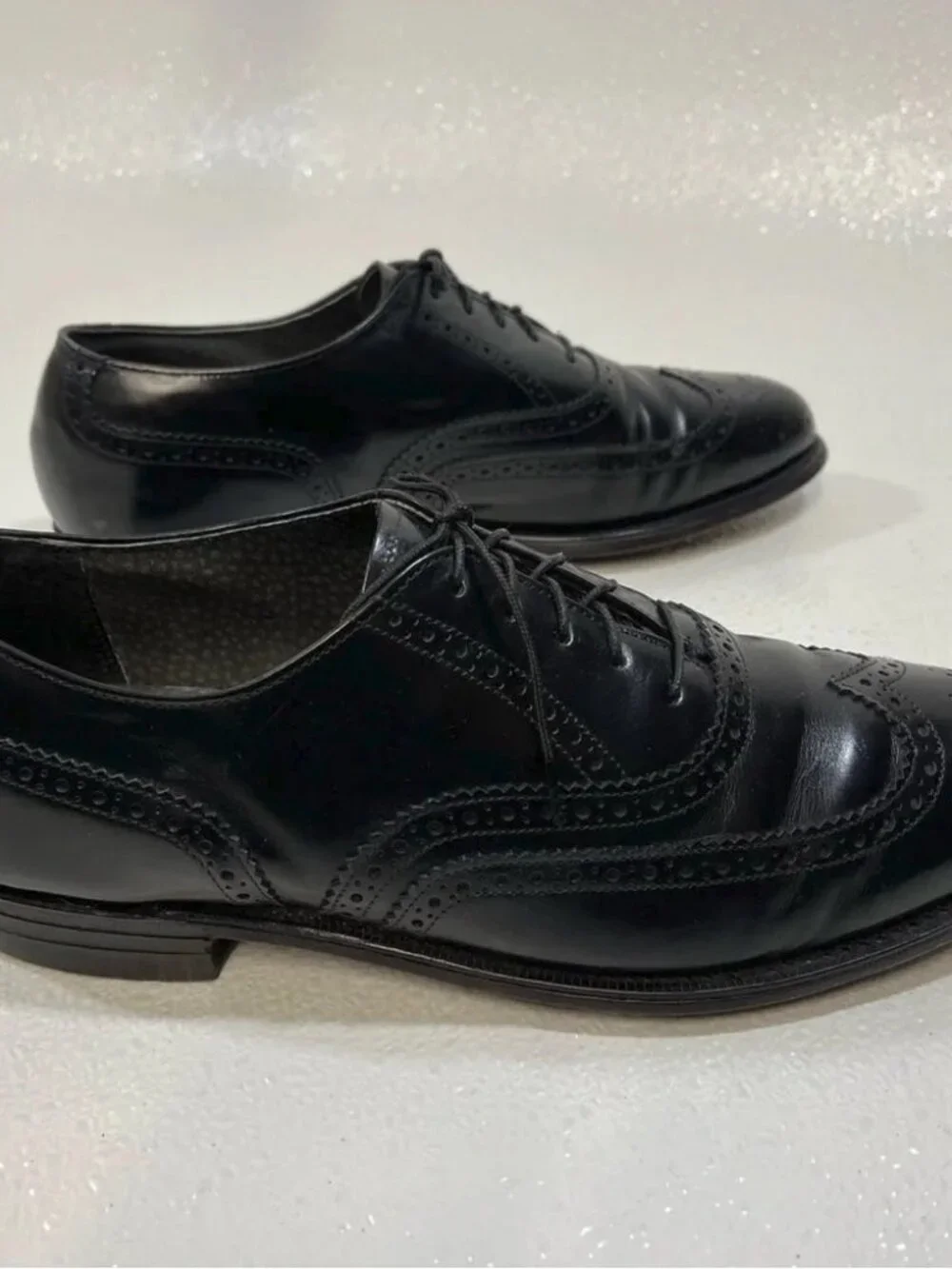 Hanover Men’s Dress Formal Elegant Oxford Leather Comfort Shoes Size 9.5
